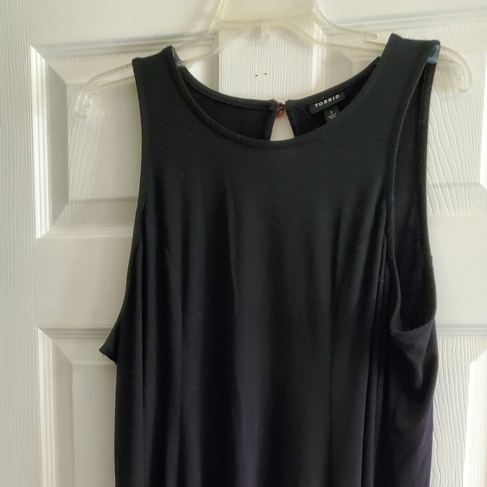 Torrid Black Sharkbite Tank Dress 1